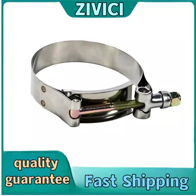 1 X 2.25  Inch Inside Dimension Steel T-Bolt Silicone Hose Clamp (63-70mm) • $14