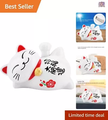 Solar Powered Lucky Cat - Auspicious Wealth Fortune Cat - Feng Shui Decor • $16.12