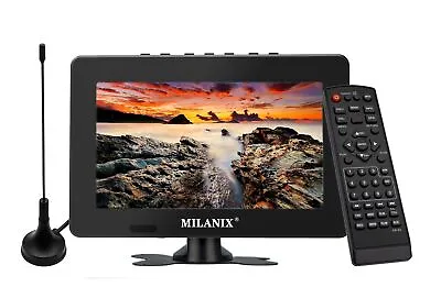 Milanix 7  Portable TV LCD Monitor Rechargeable Battery Operated With Antenna... • $99.03