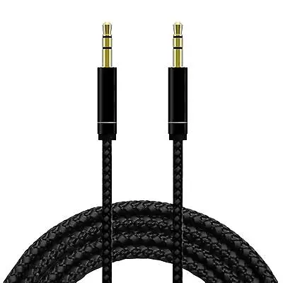 Long Braided Aux Audio Adapter MP3 Earphone Extension Lead 3.5MM Male Jack Cable • £3.49