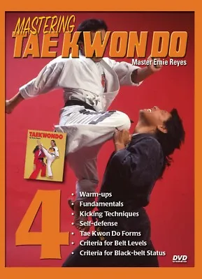 Mastering Tae Kwon Do #4 Free Fighting Palgae 5 Brown Black Belt DVD E. Reyes • $29.95