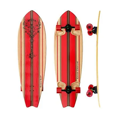 Kahuna Creations 46” Longboard Skateboard Fishtail Rocker Cruiser W/ 180mm • $337.34