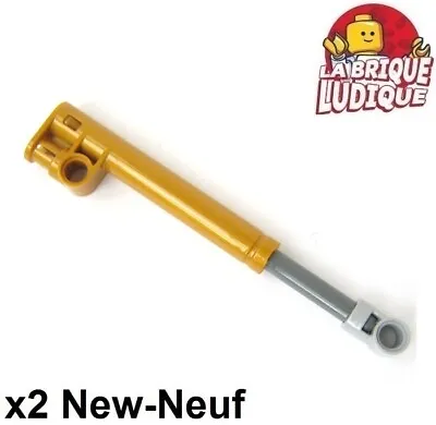 LEGO Technic 2x Shock Suspension Moto Shock Absorber 11L Gold 65151c01 New • $16.16