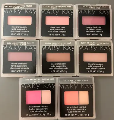 Mary Kay MINERAL CHEEK COLOR Blush -Select Shade- NWOB • $39.88