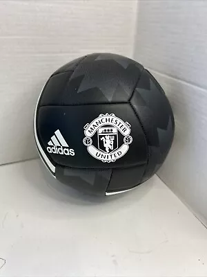 ADIDAS  Manchester United Match Soccer Ball Football Men's Size 5 Black & White • $29.99