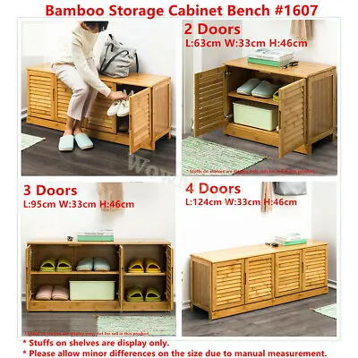 $105 • Buy Bamboo Entryway Household Furniture Shoe Cabinet Shoe Rack Organizer Bench Seat