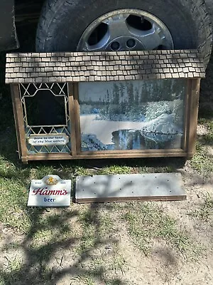 Vintage Hamm's Lighted Scene O Rams Beer Bear Sign Frozen River For Parts Repair • $224.50