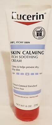 Eucerin Skin Calming Cream For Dry Itchy Skin Natural Oatmeal Enriched 8 Oz • $22.36