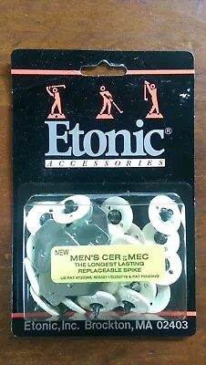 Package Of 24 Etonic Lite Wate CER-MEC Metal Golf Spikes Ceramic Tip Made In USA • $19.95