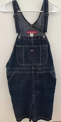 UNIONBAY Women's Denim Bib Overall Cut Off Shorts 100% Cotton BLUE  Large • $29.79