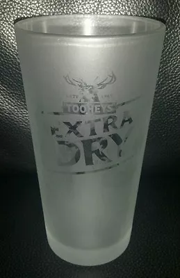 Collectable Tooheys Extra Dry Teds 285ml Frosted Beer Glass With Marks & Stains • $15