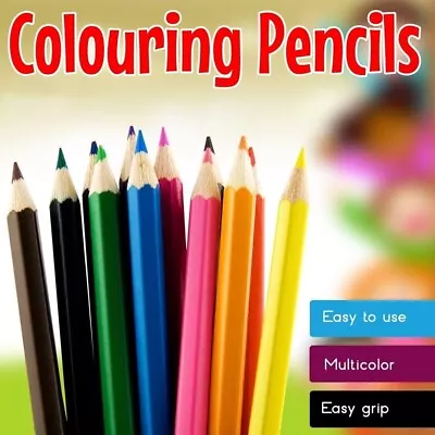 24 Premium Professional Colouring Pencils Set Colours Artist Therapy Kids Adults • £3.49