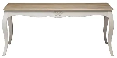 £520 • Buy Urban Deco Fleur French Style Dining Table, White Painted Solid Mango Wood
