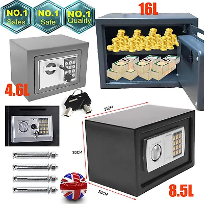 £21.20 • Buy Thick Electronic Password Security Safe Money Cash Deposit Box Office Home/Screw