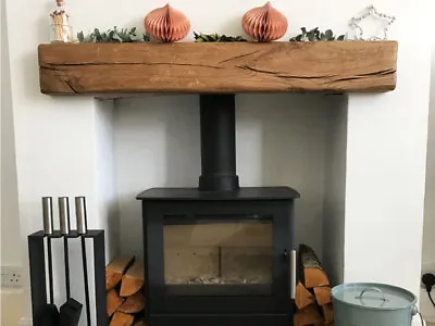 Rustic Oak Beam Solid Fireplace Mantel Shelf Floating Mantelpiece French Oak • £205