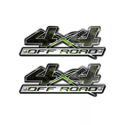 4X4 OFF ROAD Decals - Chameleon Camo Green And Gray Camouflage  - 2 Pack A52BLO • $13.99