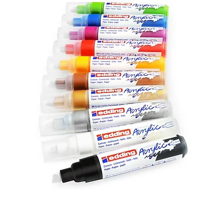 Edding 5000 Permanent Acrylic Paint Marker Pens - Broad 5-10mm Chisel Nib • £5.79