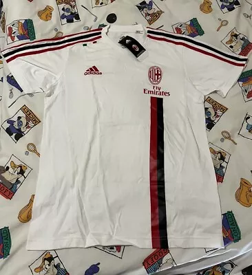 Adidas AC Milan 1899 Soccer T Shirt Size M • £30.63