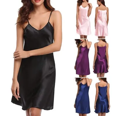 Womens Summer Full Slip Under Dress Spaghetti Ladies Strappy Underskirt UK 8-20 • £8.89