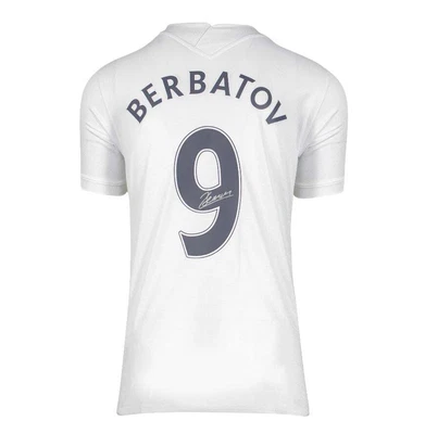 £205.99 • Buy Dimitar Berbatov Back Signed Tottenham Hotspur 2021-22 Home Shirt Autograph
