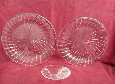  Retro Vintage Hadeland Norway Glass Plates Ref 3 1970s • £15.99