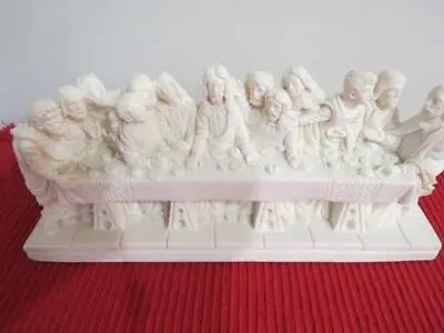 The Last Supper Made In Italy Signed A.Giannetti Vintage Alabaster • £21.95