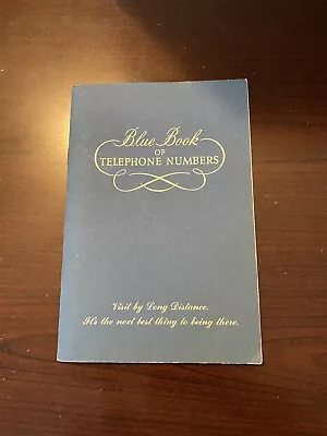 ILLINOIS BELL Blue Book Of Telephone Numbers Names Address Area Codes Vintage • $10