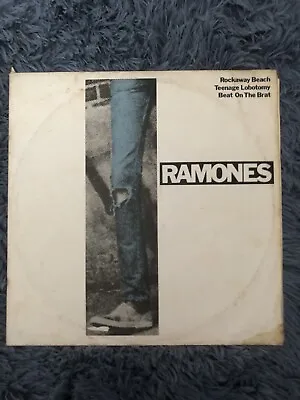 Ramones ‎– Rockaway Beach/Teenage Lobotomy/Beat On The Brat 12  Single 6078.611 • £15