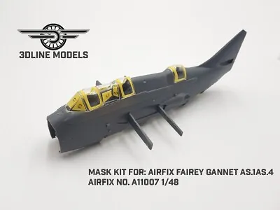 Mask Set For: AIRFIX Fairey Gannet AS.1AS.4 Airfix NoA11007 Cockpit Ext And Int • £8.85