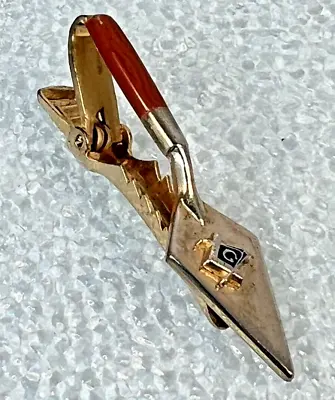 Vintage Masonic ANSON Tie Bar Clip Trowel Brick Layer Tools Scottish Rite • $19.97