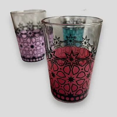 Moorish Beautifully Hand Painted Tea Glasses Set Of 3 New Not In Original Box. • £30