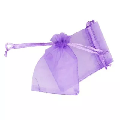 100 Pcs Sachet Bags Empty Drawstring Bags Drawstring Gift Bags Mesh Sachet Bag • £7