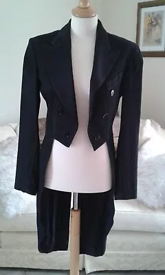 Ralph Lauren Black Tux Tail Coat / Jacket Size 8 • £300