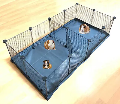 X-LARGE Guinea Pig Rabbit Habitat W/Center Divider Enclosure With Canvas Bottom • $29.85