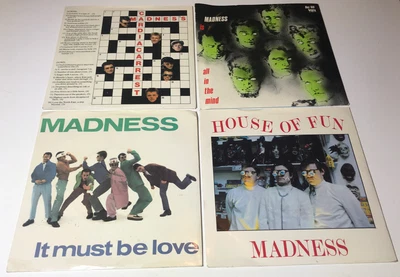 £17.99 • Buy Madness 7”Vinyl Singles Job Lot Bundle X 4 House Of Fun+It Must Be Love Etc 80s