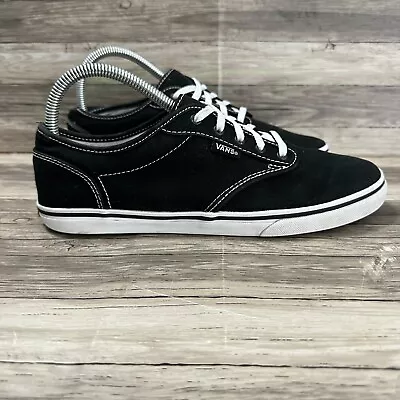 Vans Atwood Lo Pro Sneakers Womens 8 Black Canvas Low Skateboard Casual Athletic • $20.69