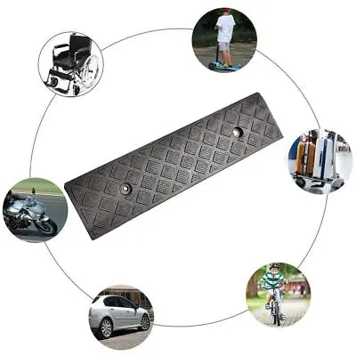 Motorcycle Threshold Ramp Car Threshold Ramp Plastic Portable Curb Ramp Anti • $25.50