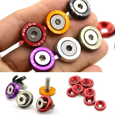 M6x20 Counter Sunk Washer Coloured Anodized Head Screw Aluminium Car Vehicle • £4.68