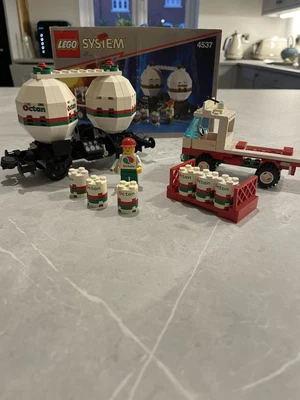 £55 • Buy Lego® 9V RC TRAIN Railway 4537 Waggon Carriage Octan Tank WAGON CAR **USED**