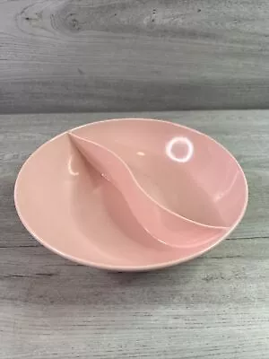 Vintage Windsor 417-1 Melmac Bowl Divided Pink 9  Wide • $11.99