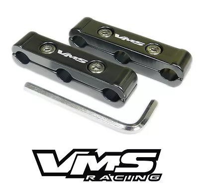 2pc Vms Racing 3 Hole V6 V12 Spark Plug Wire Dividers Separators - Gunmetal • $11.99