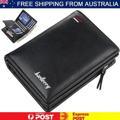 $13.90 • Buy Black PU Leather RFID Blocking Passport Travel Wallet Holder ID Cards Cover Case