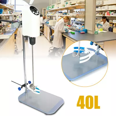 $160 • Buy Lab Electric Overhead Stirrer Mixer Agitator Homogenizer 40L W/ Digital Display