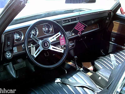 1970 1971 1972 Cutlass 442 3 Piece Wood Grain Dash Kit With Chrome Cluster Bezel • $325