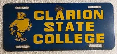 Clarion State College Eagles Booster License Plate University Pennsylvania PA  • $69.99