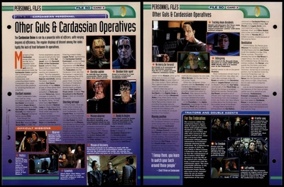 £1.49 • Buy Guls & Cardassian Operatives - Cardassian Personnel - Star Trek Fact File Page