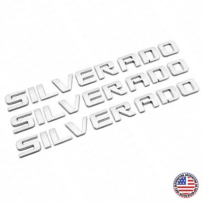3x Chevy Silverado Fender Tailgate Logo Nameplates Letter 3D Decal Emblem Z71 • $34.49