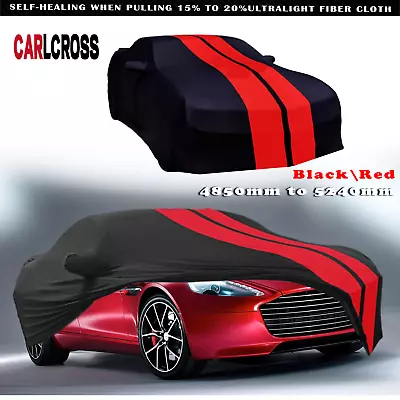 For Aston Martin Rapide Indoor Red Line Dustproof Stain Stretch Full Car Cover • $107.09