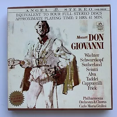 Mozart: Don Giovanni Eb Wachter (Baritone) Reel-to-reel 4 Track Angel Y4S-3605 • $24.99