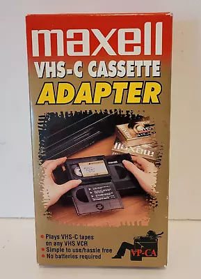 Maxell VHS-C Cassette Adapter To VHS VP-CA • $35